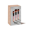 Luxury makeup brush set with Powder Brush, Foundation Brush and Blusher Brush.