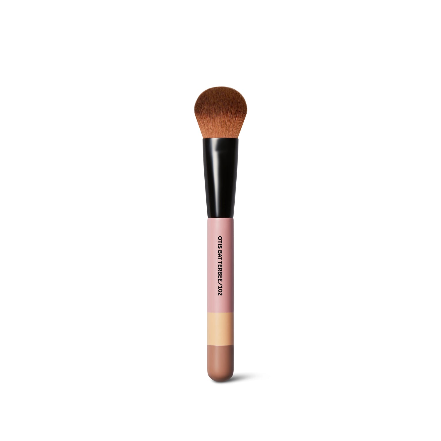 Otis Batterbee Blusher Makeup Brush with soft vegan bristles and pink handle for precise blush application
