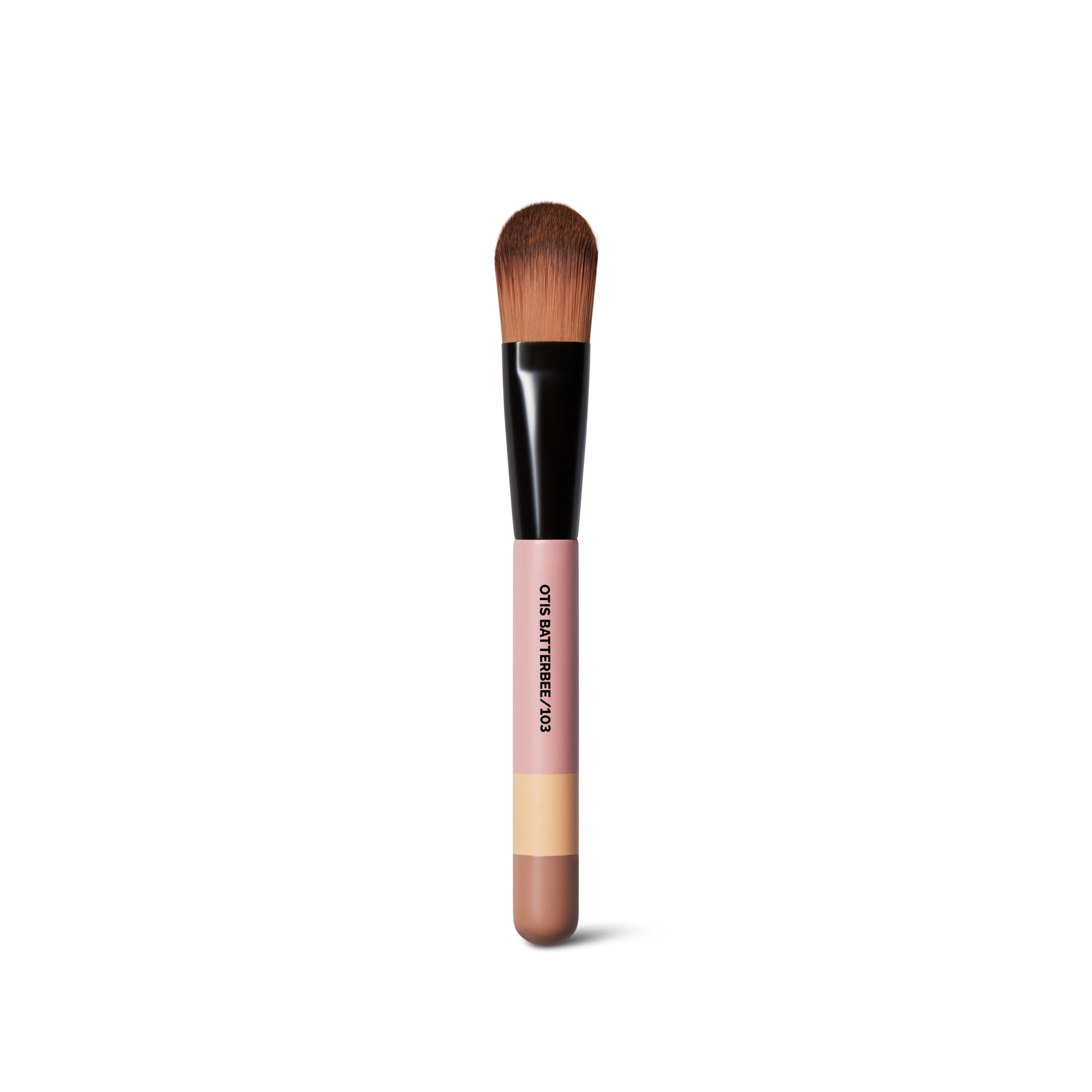 Otis Batterbee Foundation Makeup Brush is a high-quality tool for applying foundation smoothly and evenly. With dense synthetic bristles and a tapered shape, it effortlessly blends liquid or cream formulas for a flawless finish