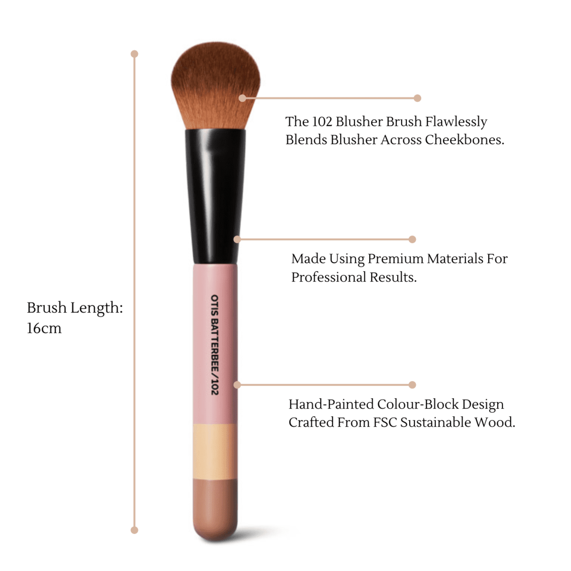 Professional Blusher Brush by Otis Batterbee.