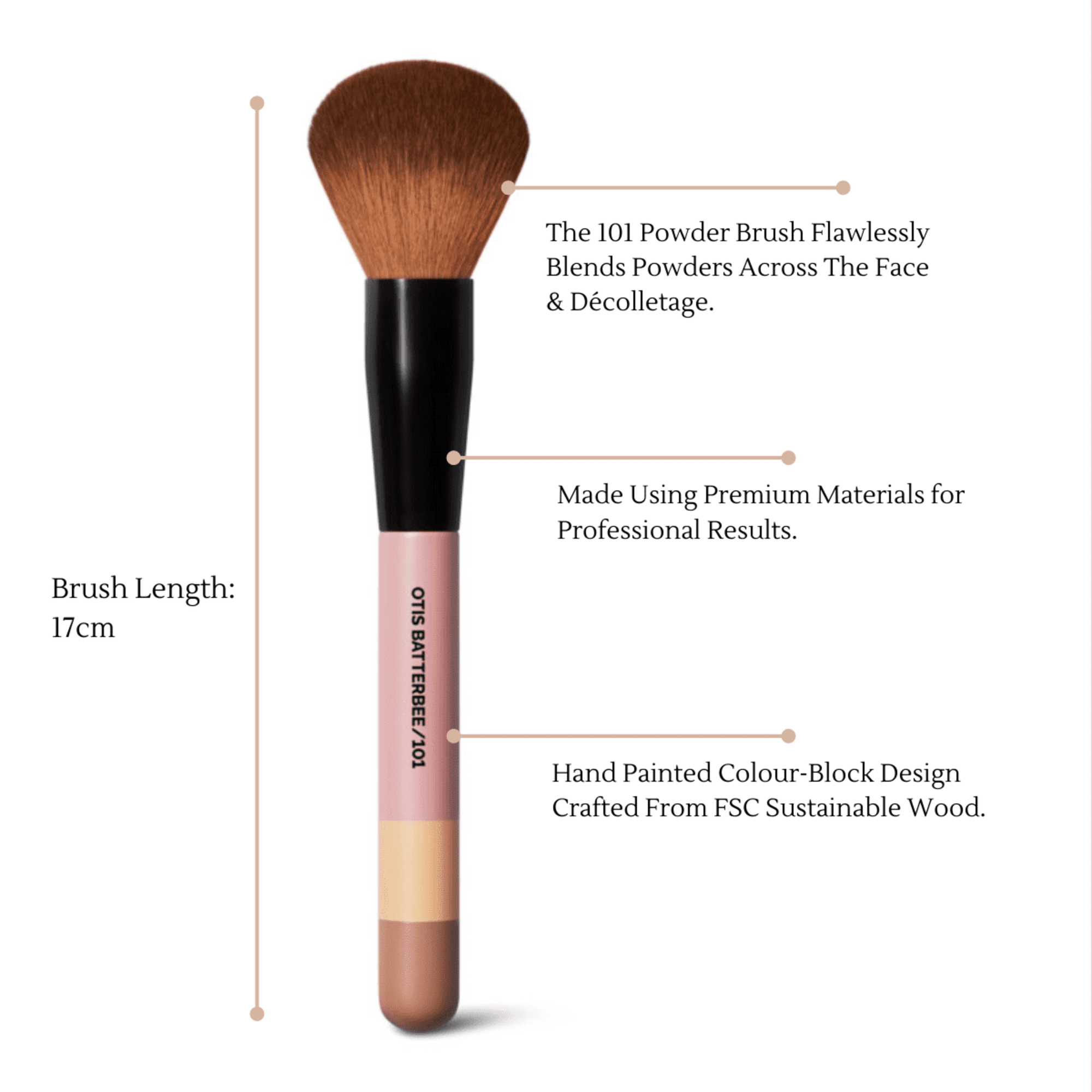 Professional Powder Makeup Brush By Otis Batterbee.