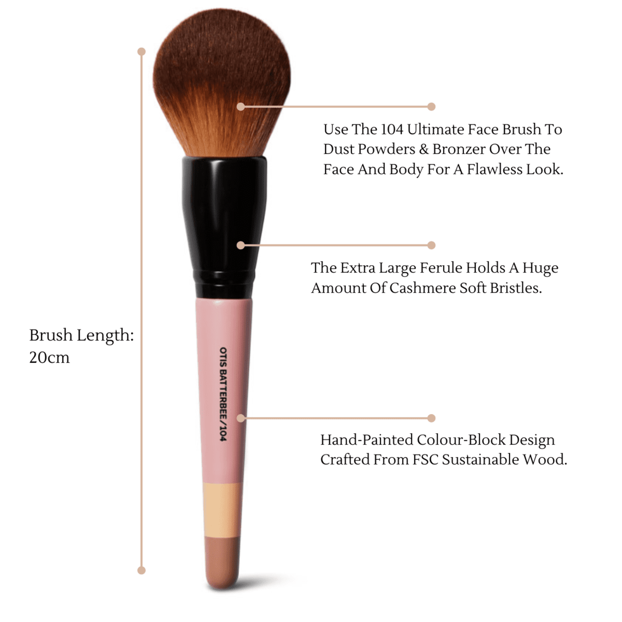 Large Bronzer Brush By Otis Batterbee.