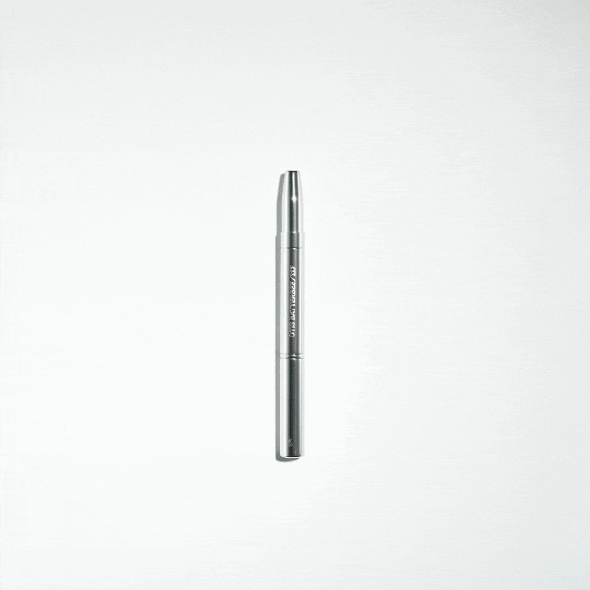 Otis Batterbee retractable detailing brushes come in two shapes. Perfect for touching up eye brows and lips.