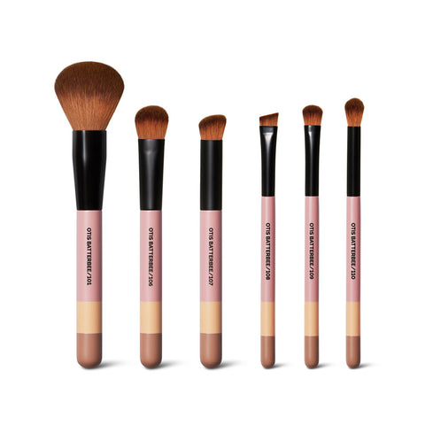 Otis Batterbee 6 Piece Makeup Brush Set - Premium Beauty Tools for Seamless Application