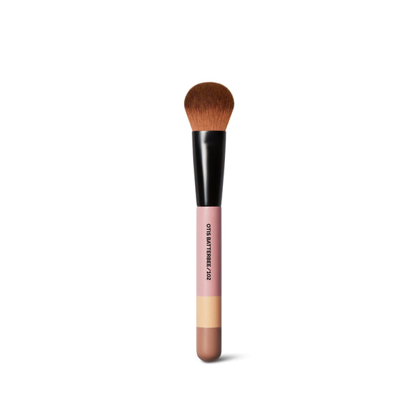 Introducing the Otis Batterbee Blusher Brush, your go-to for flawless bronzer and blusher application. Its versatile design effortlessly blends liquid blush for a natural flush or sweeps on bronzer for a sun-kissed glow. Elevate your makeup routine with precision and ease.