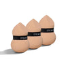 The beauty makeup sponges mimic the texture of skin for a flawless finish.