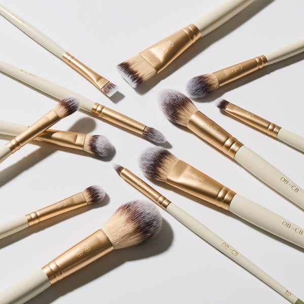 Caroline Barnes makeup brushes. Caroline makeup brush set. Caroline Barnes makeup artist and Otis Batterbee collaboration. 