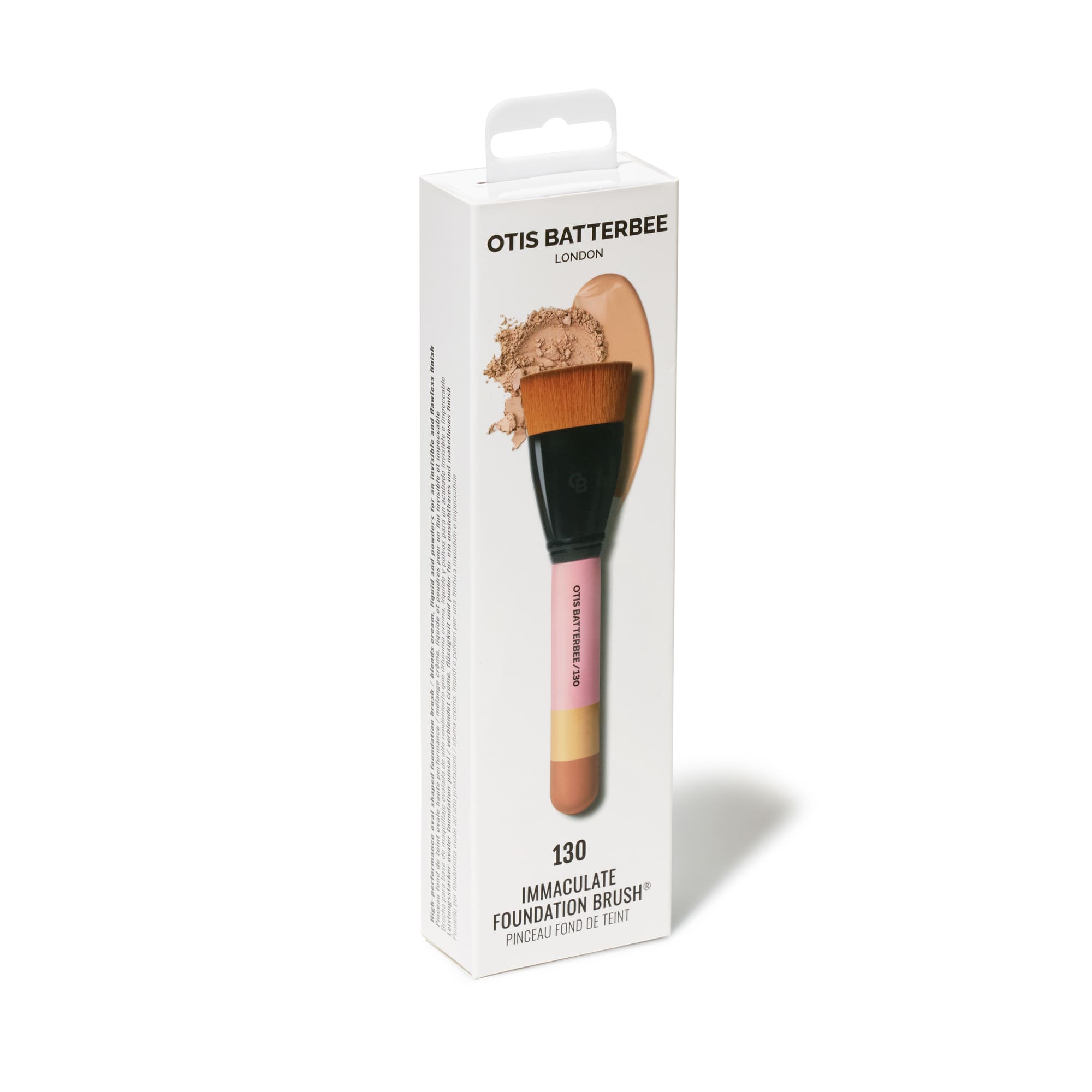 Otis Batterbee Immaculate foundation brush designed to blend foundation for a perfect finish.