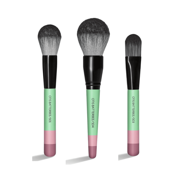 Verde Face Makeup Brush Trio