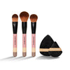 Flawless face application gets a big tick with this divine makeup tools set. Featuring 3 face brushes and powder puff duo. 