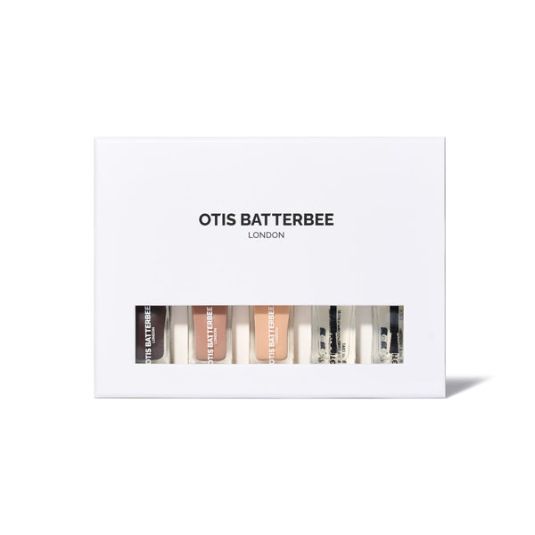 Nail Bar In A Box, the Nude and tan nail polishes by Otis Batterbee.