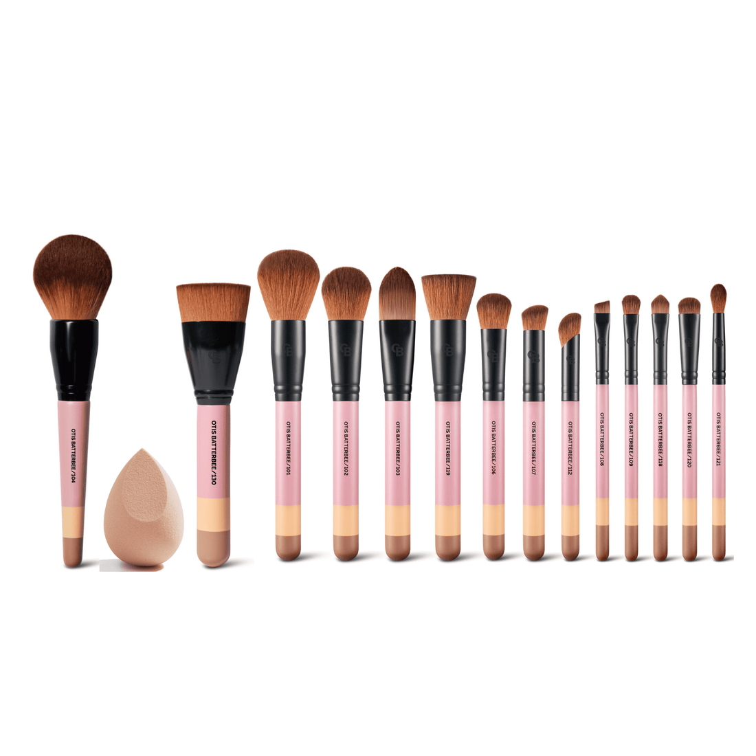 Otis Batterbee professional makeup brush set that includes luxury powder brushes and the full assortment of Otis Batterbee makeup brushes.