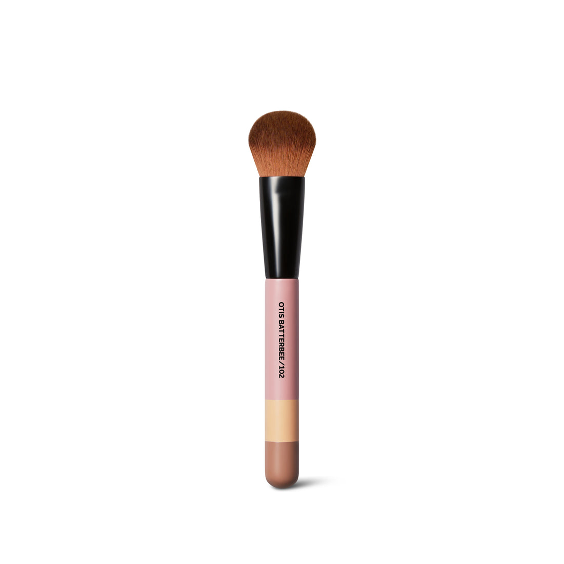 Otis Batterbee Blusher Makeup Brush with soft vegan bristles and pink handle for precise blush application
