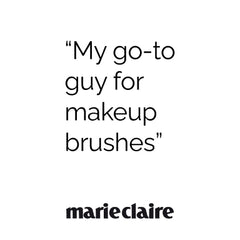 professional makeup brushes, makeup brush gift sets and single makeup brushes such as powder brushes, foundation brushes, eye brushes and blending and foundation sponges as seen in Marie Claire.