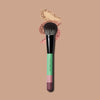 The blusher brush in Verde Green. build as part of your professional makeup brush set.